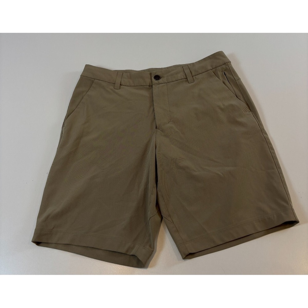Lululemon Commission Classic Fit Short 9" Warpstreme Beige Vented Mens 30